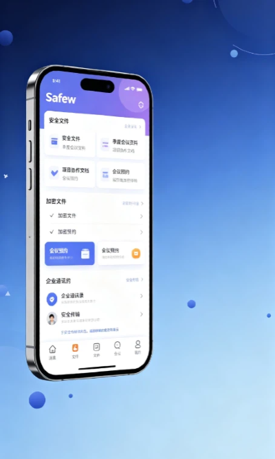 Safew 企业通讯文件传输界面展示