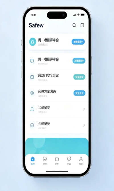 加密会议界面